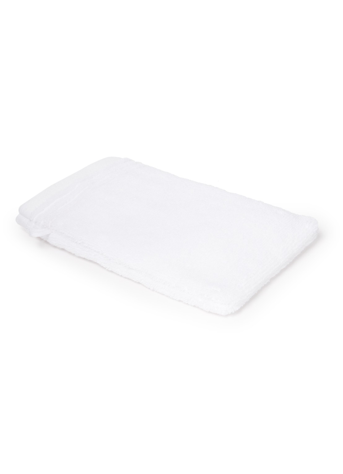 Olivier Desforges Alizee washand - 885 gr/m2 - 15 x 21 cm - voorkant 2 wit