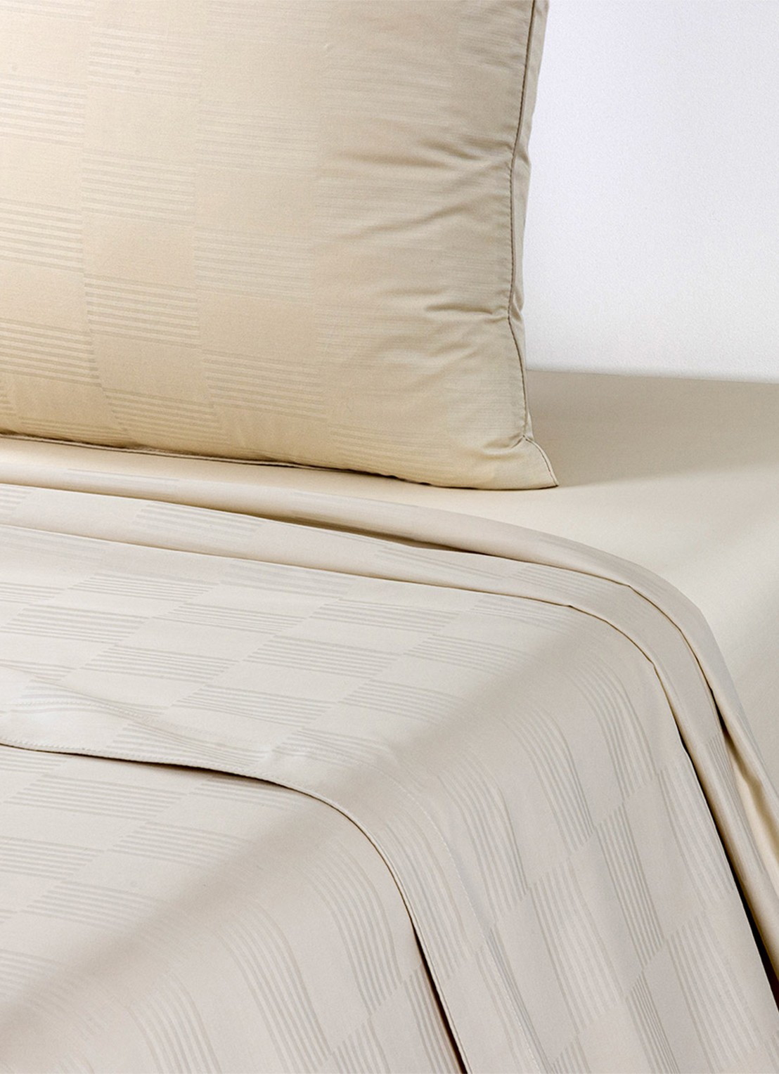 Olivier Desforges Damier laken - voorkant 3 creme