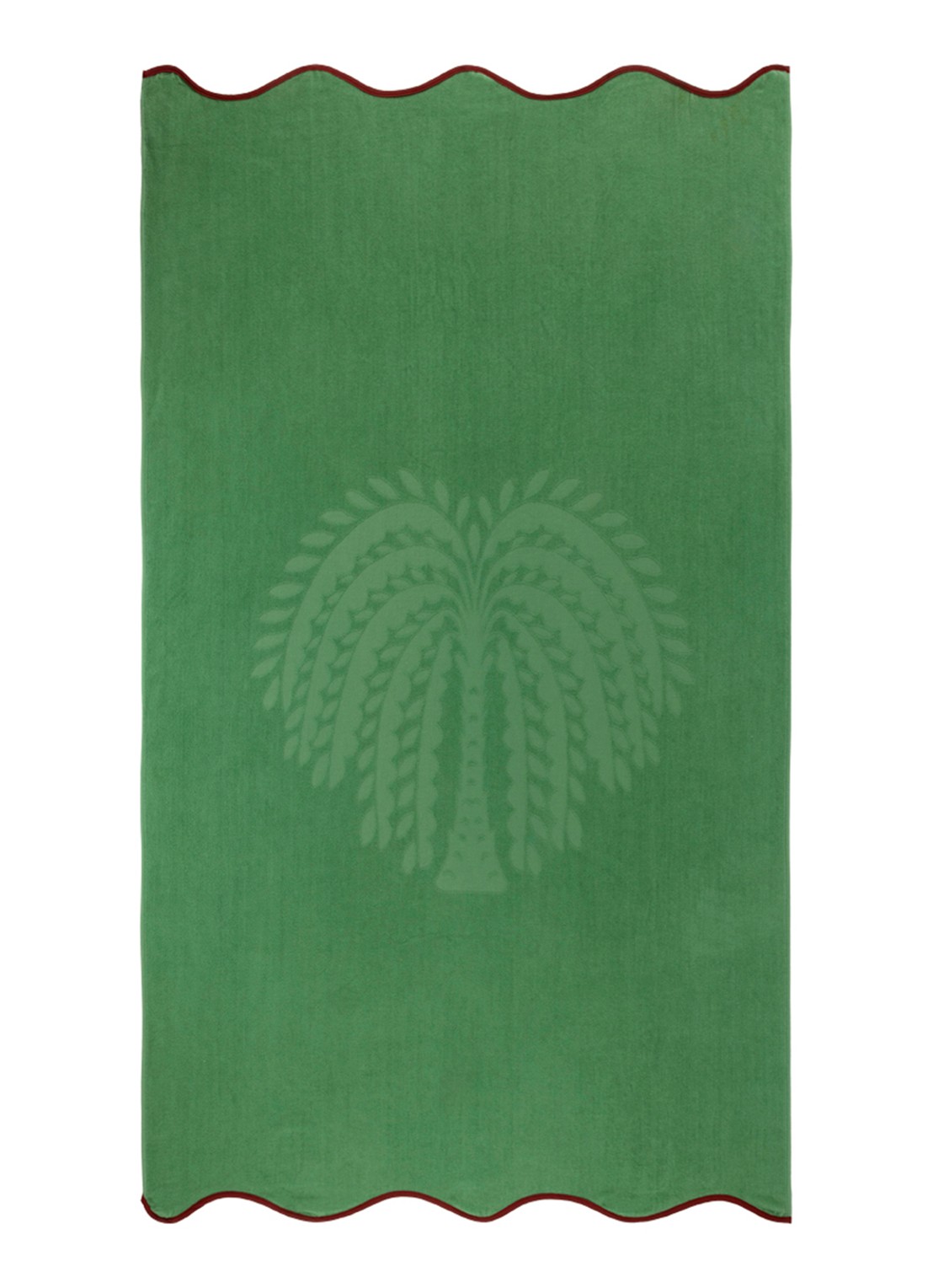 Olivier Desforges Hyères strandlaken - 350 gr/m2 - 100 x 170 cm - voorkant groen