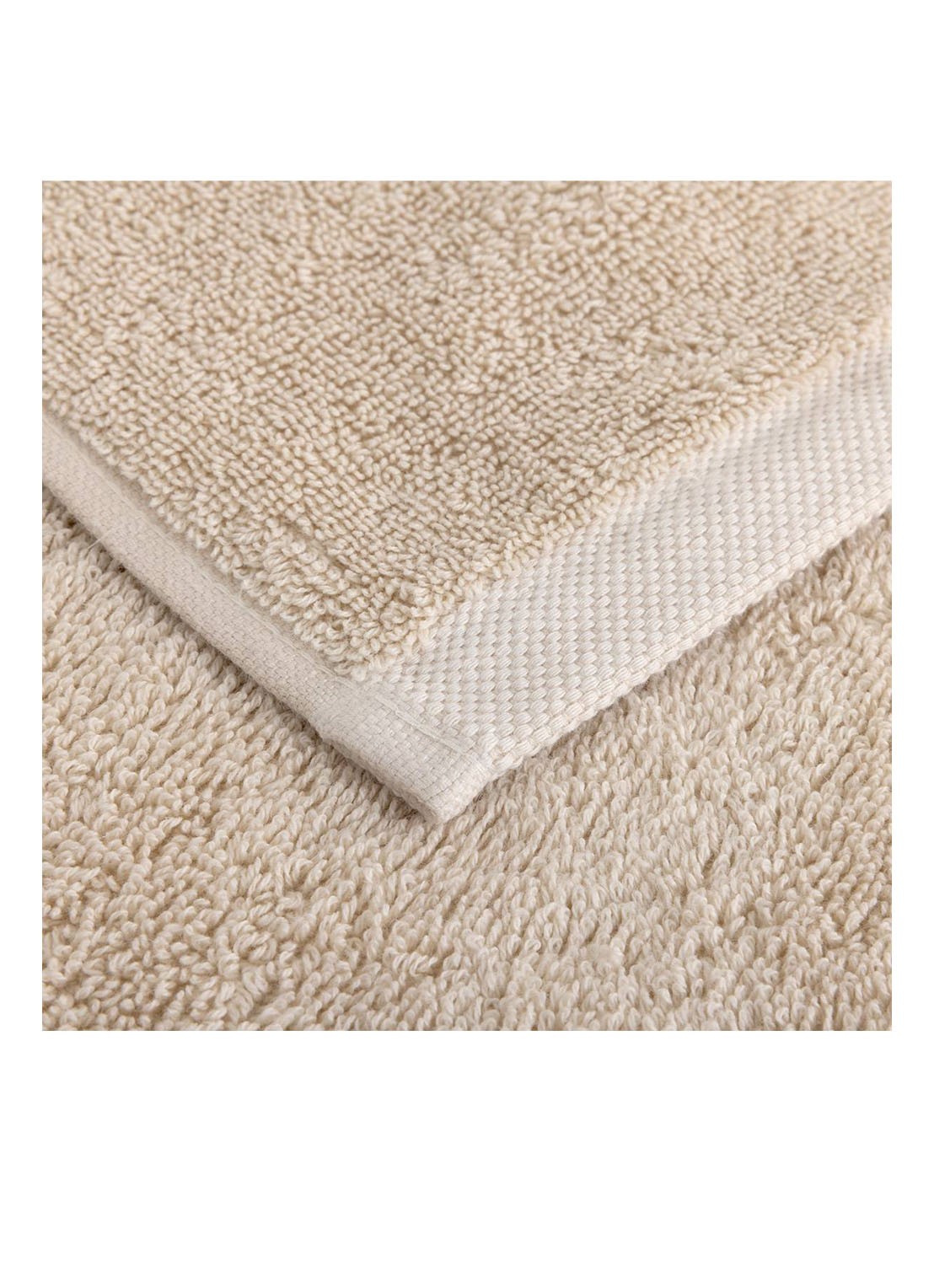 Olivier Desforges Ma Douce badhanddoek 600 gr/m2 - 40 x 60 cm - achterkant 5 beige