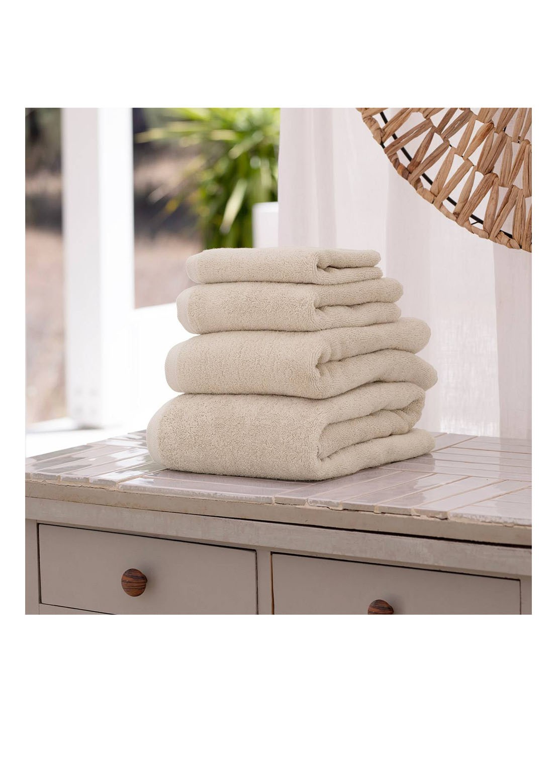 Olivier Desforges Ma Douce badhanddoek 600 gr/m2 - 40 x 60 cm - detail 2 beige