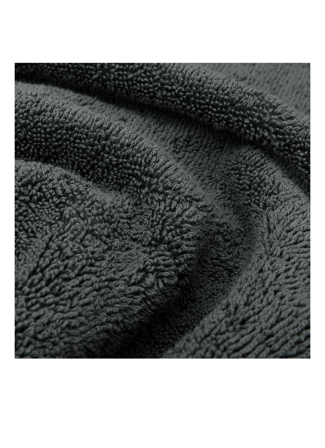 Olivier Desforges Ma Douce badhanddoek 600 gr/m2 - 40 x 60 cm - voorkant 5 donkergrijs