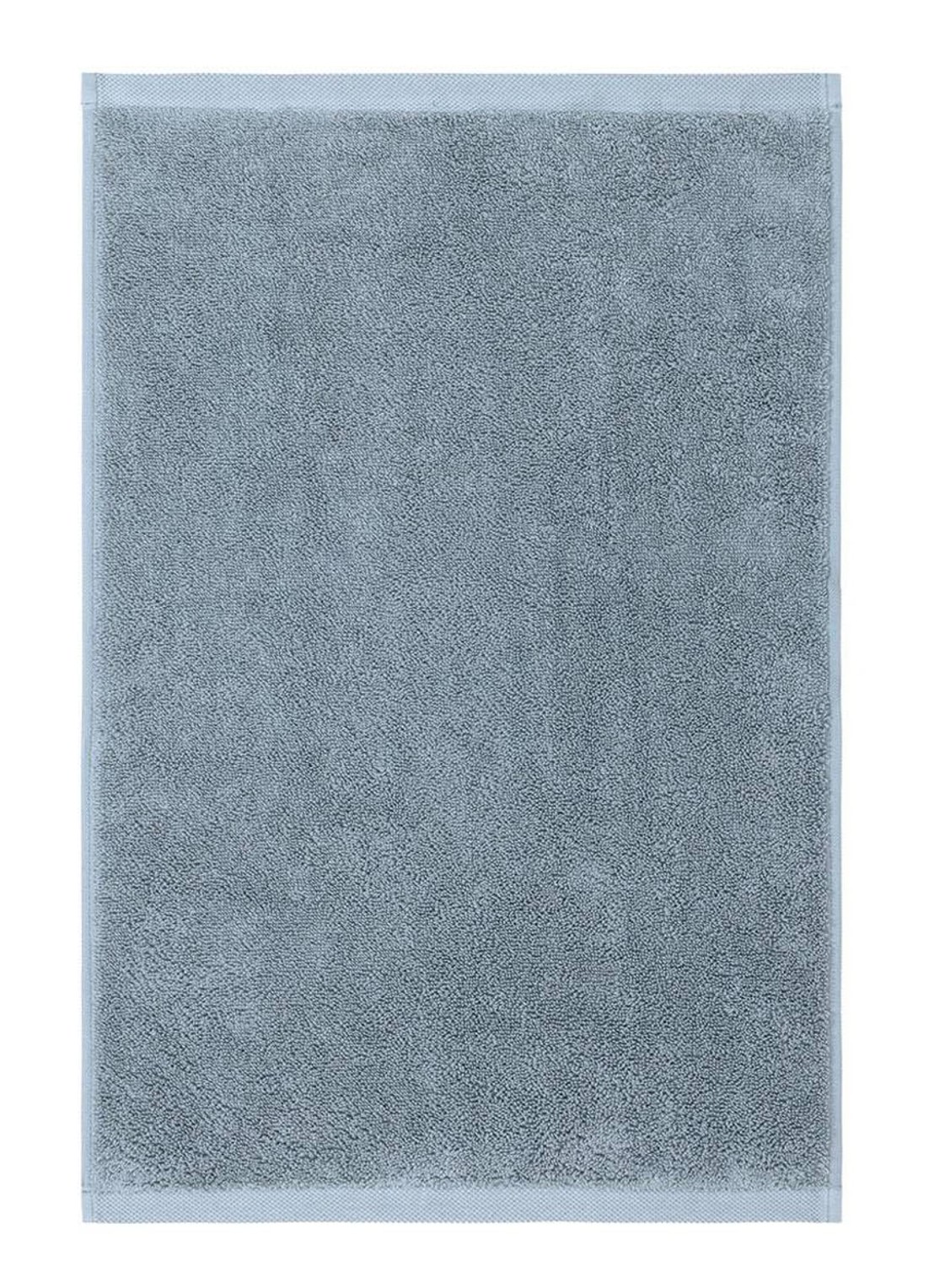 Olivier Desforges Ma Douce badhanddoek 600 gr/m2 - 40 x 60 cm - voorkant 2 staalblauw