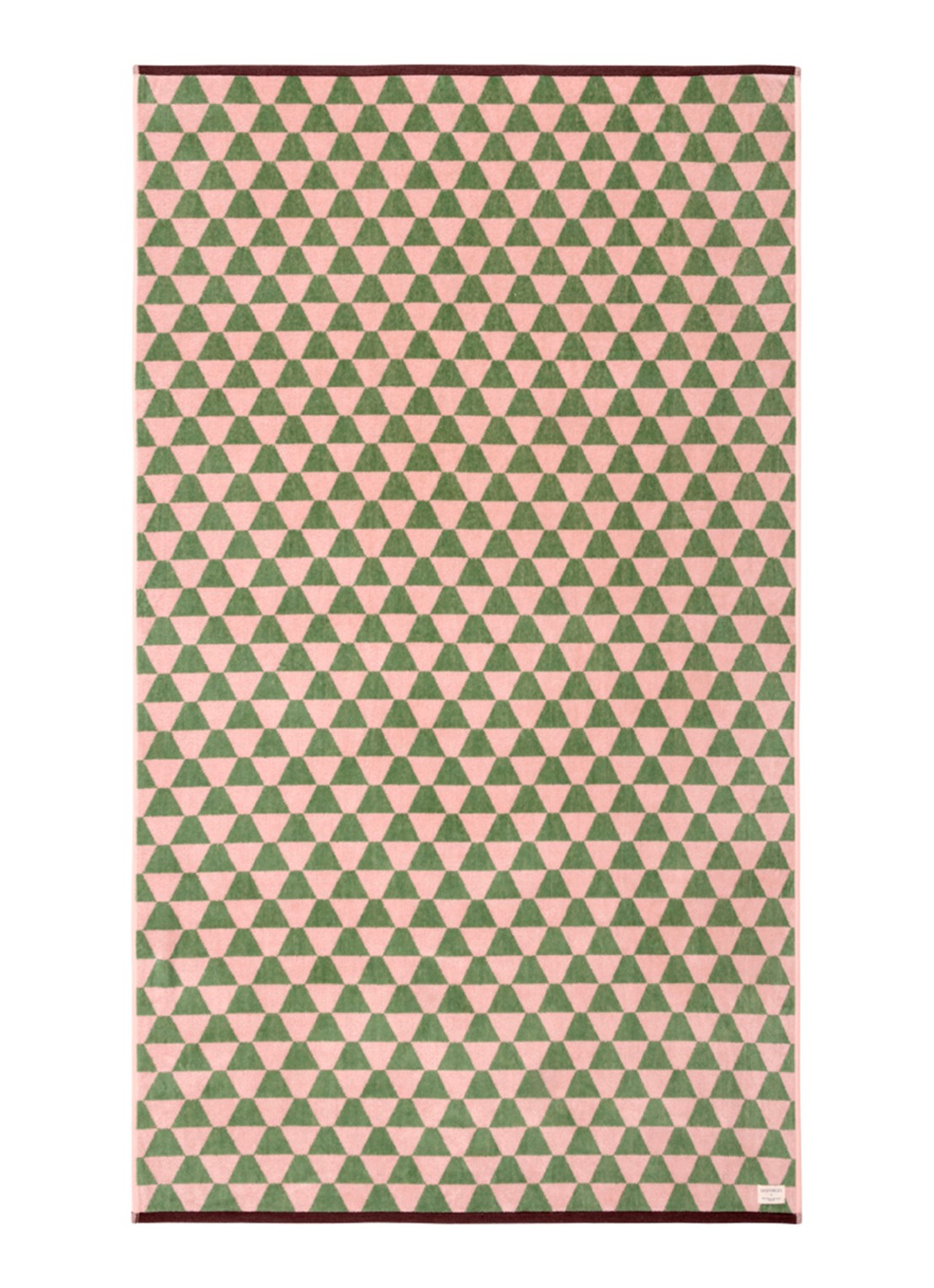 Olivier Desforges Mascaron strandlaken - 400 gr/m² - 90 x 160 cm - voorkant beige