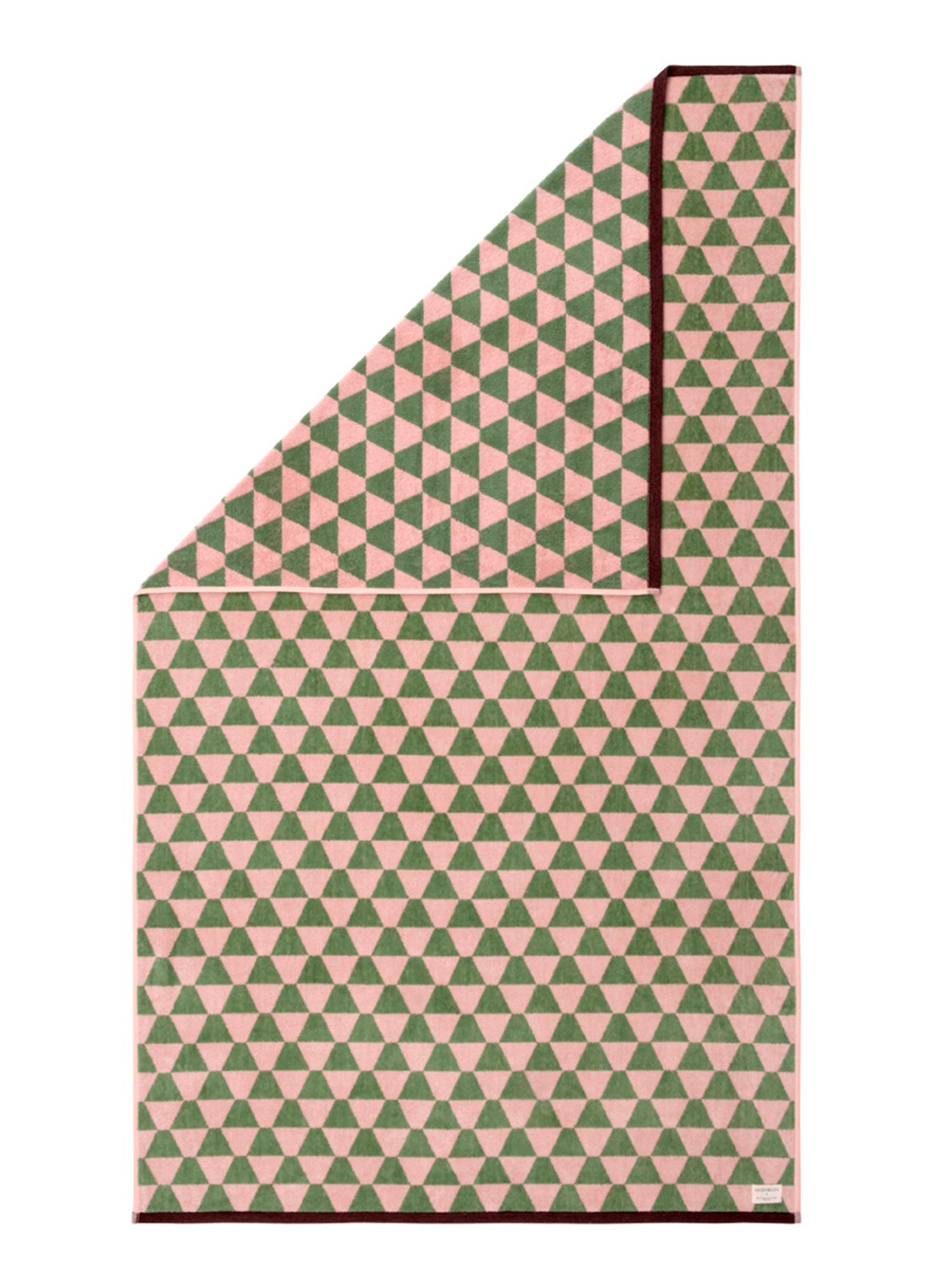 Olivier Desforges Mascaron strandlaken - 400 gr/m² - 90 x 160 cm - voorkant 2 beige