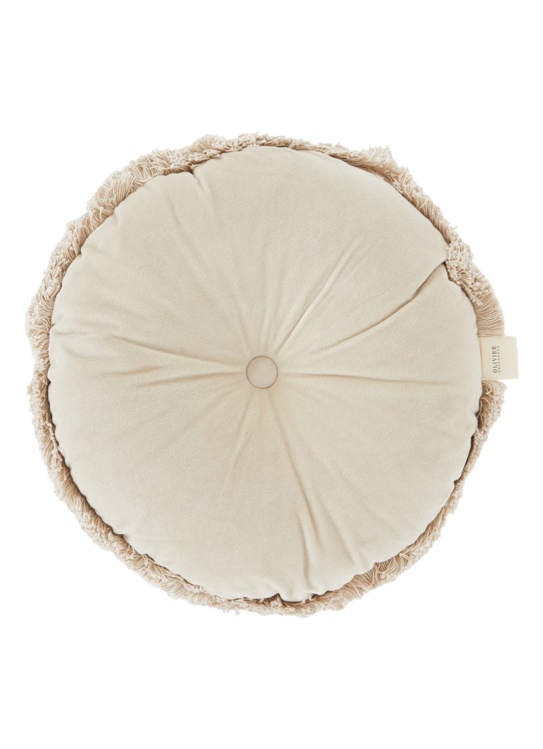 Olivier Desforges Romulus sierkussen Ø45 cm - voorkant 3 creme