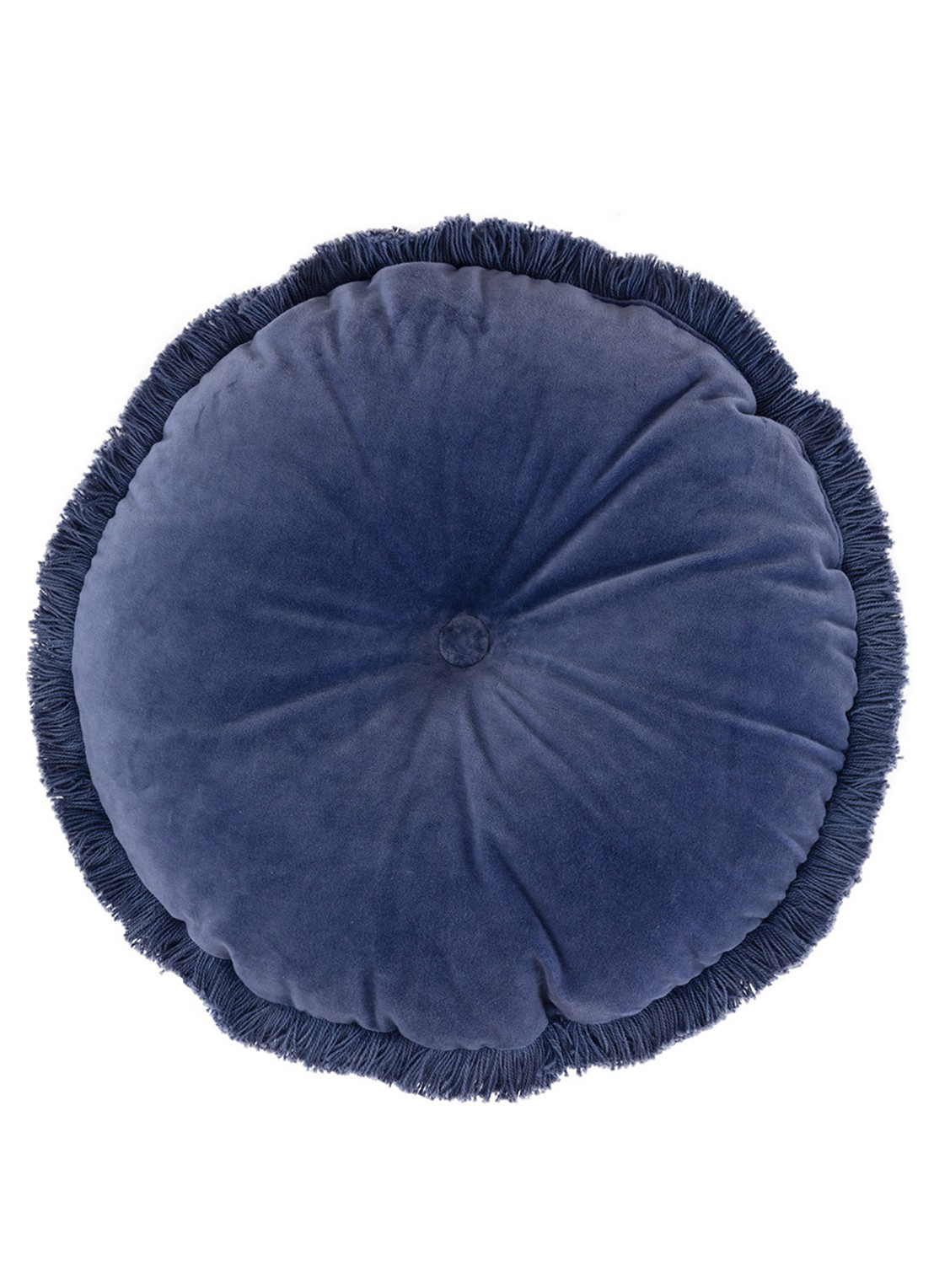 Olivier Desforges Romulus sierkussen Ø45 cm - voorkant 2 blauw