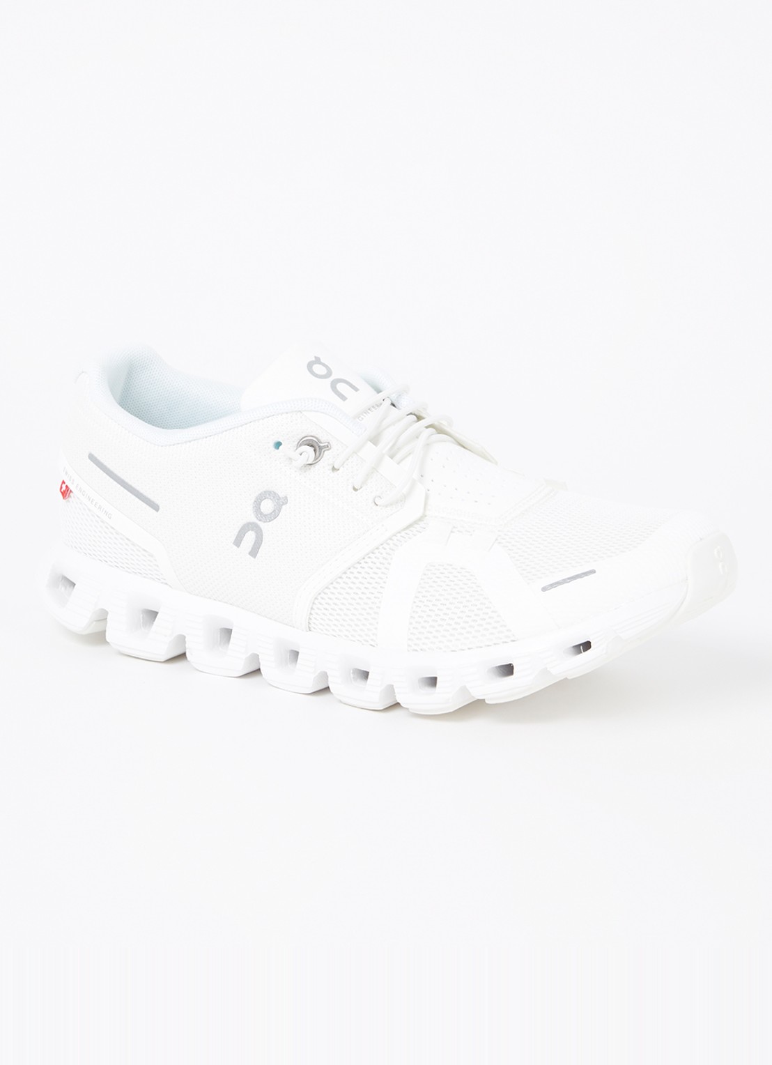 On Cloud 5 sneaker met mesh details - voorkant 5 wit