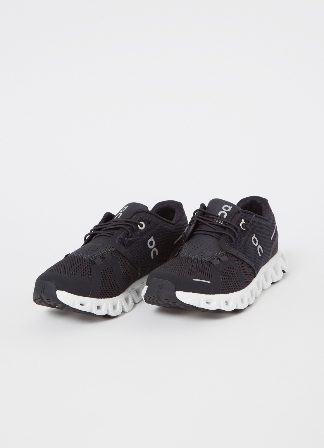On Cloud 5 sneaker met mesh details - detail zwart
