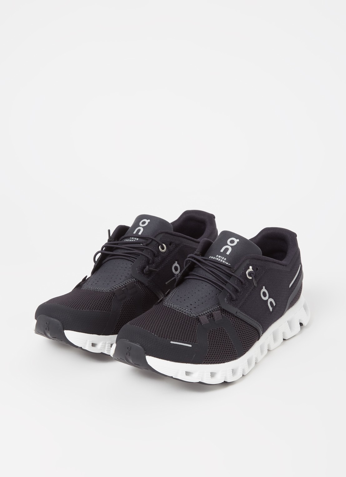 On Cloud 5 sneaker met mesh details - detail 5 zwart