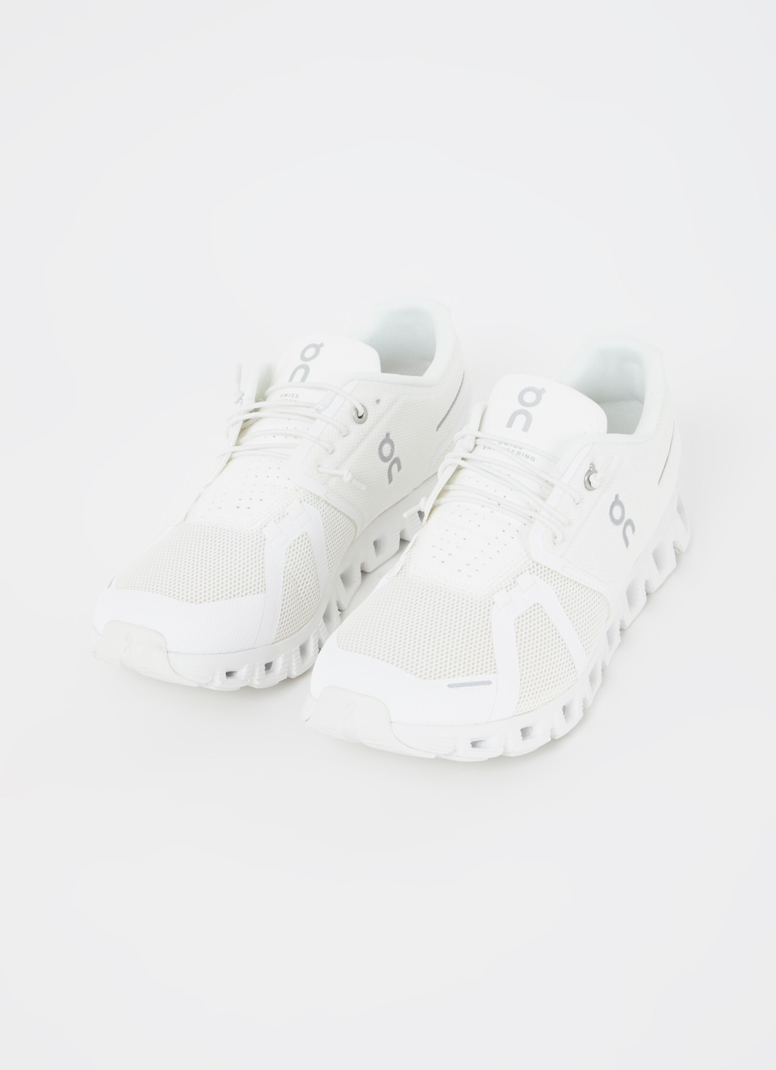On Cloud 5 sneaker met mesh details  - detail wit
