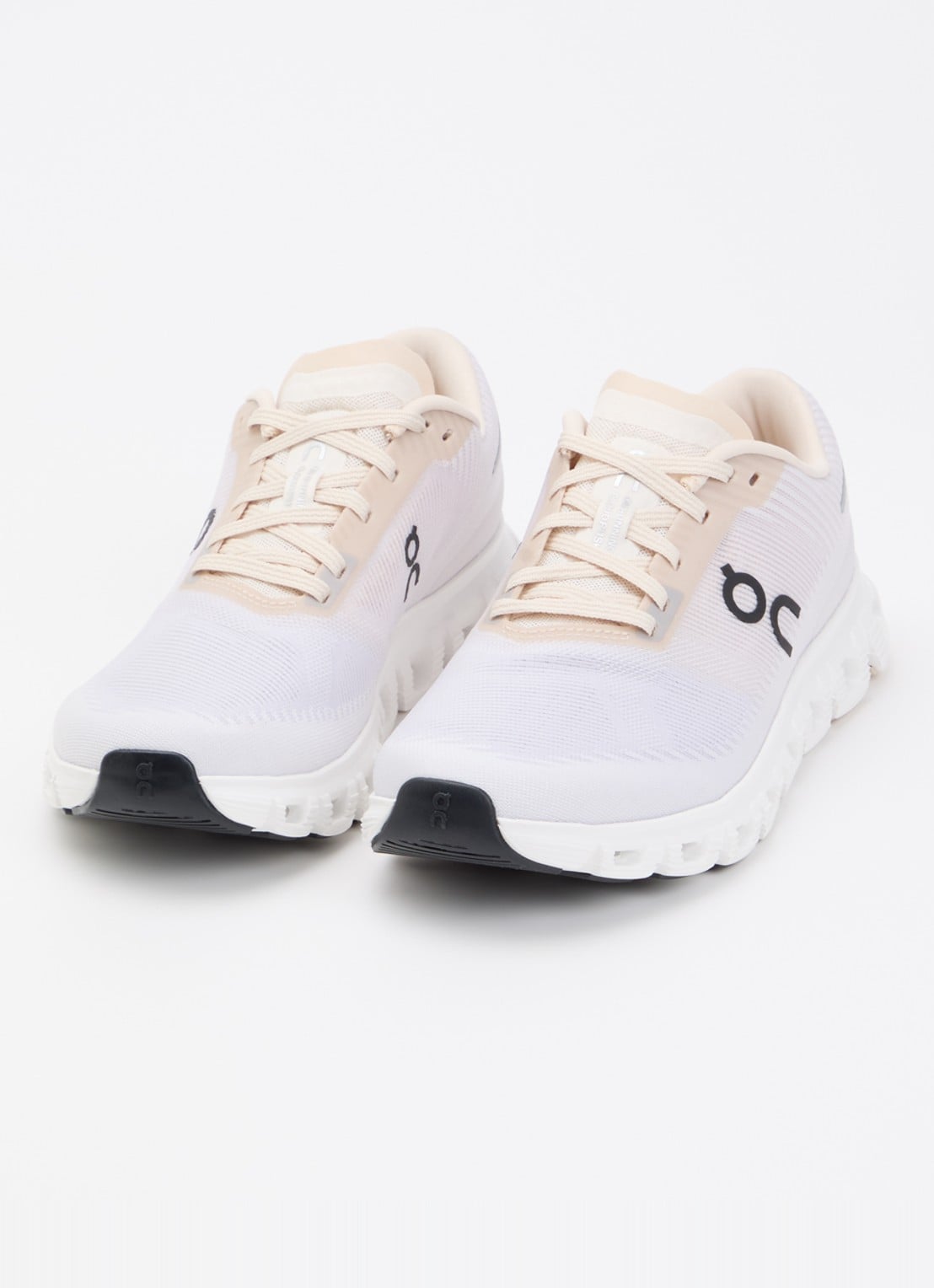 On Cloud 6 Push sportschoen van mesh met logo  - detail 3 zand