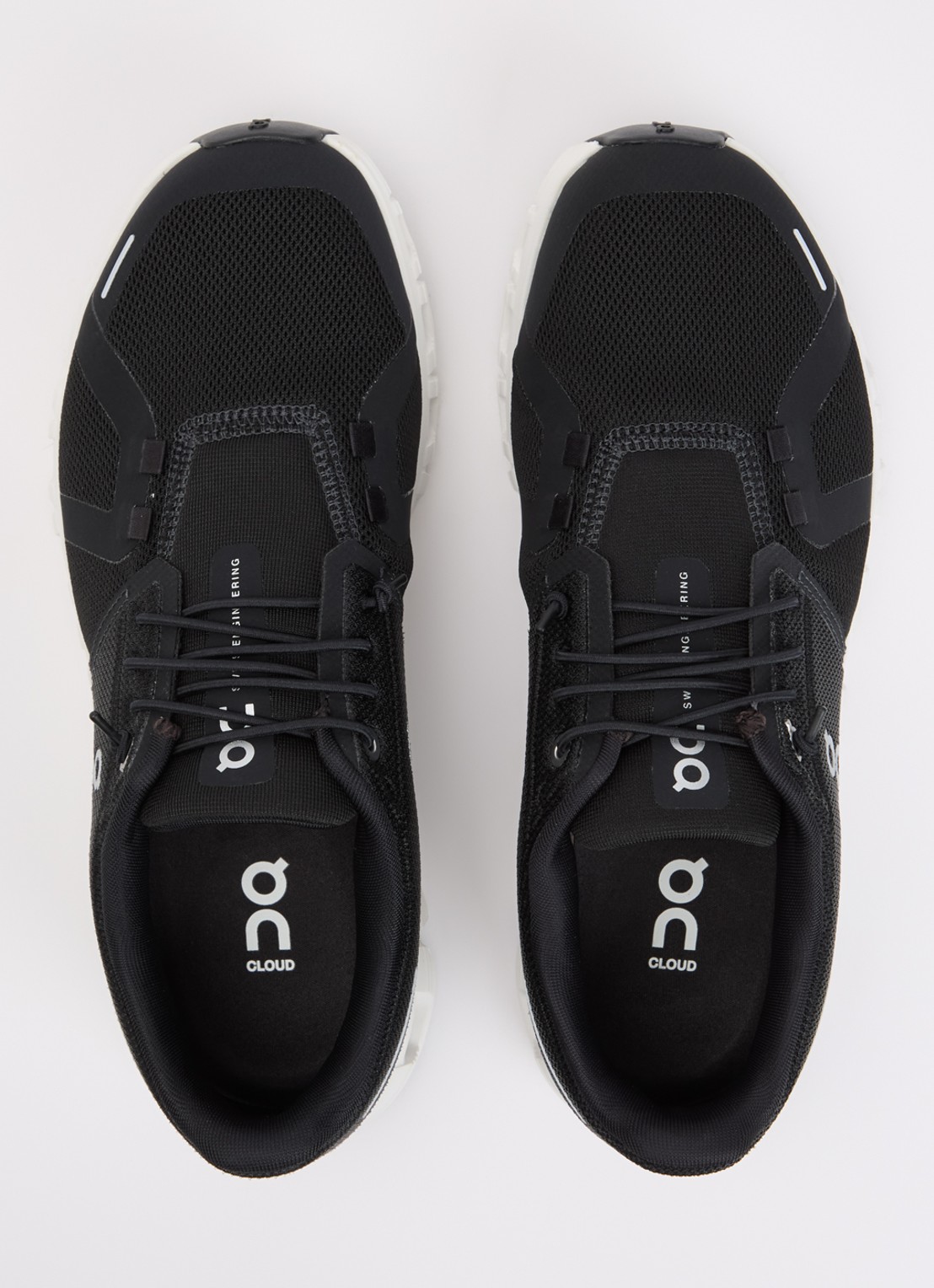 On Cloud 6 sneaker met gebreid bovenwerk - detail 2 zwart