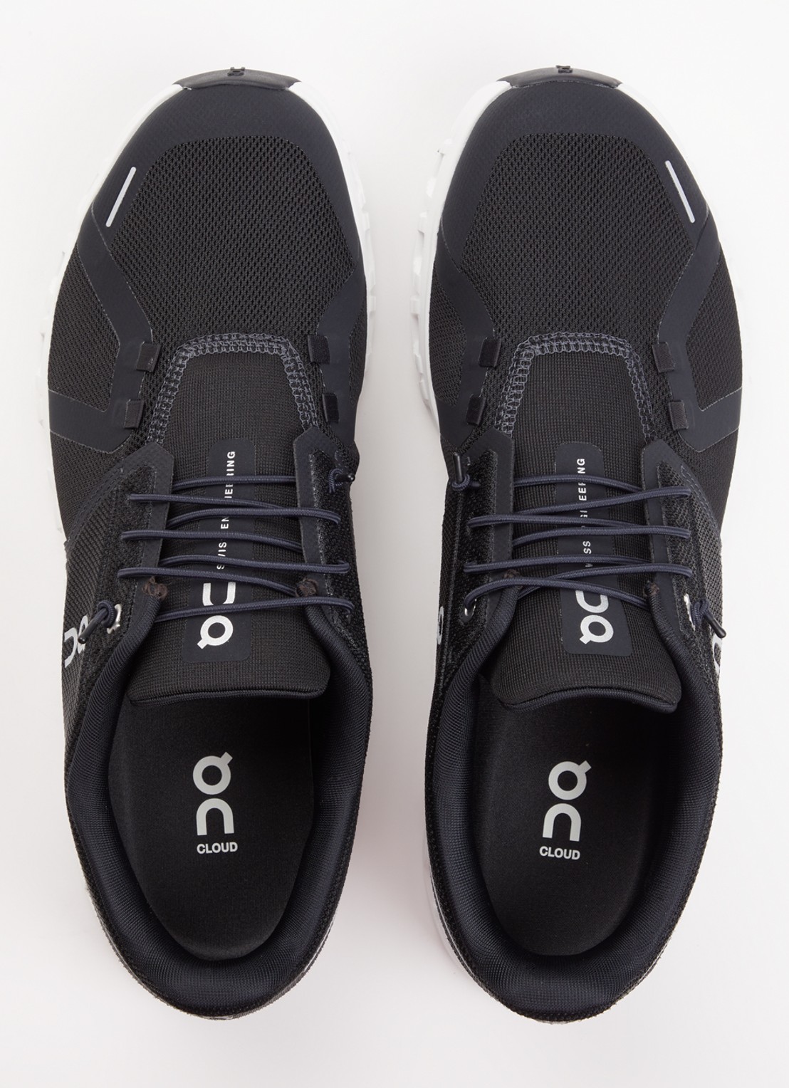 On Cloud 6 sneaker met gebreid bovenwerk - detail 3 zwart