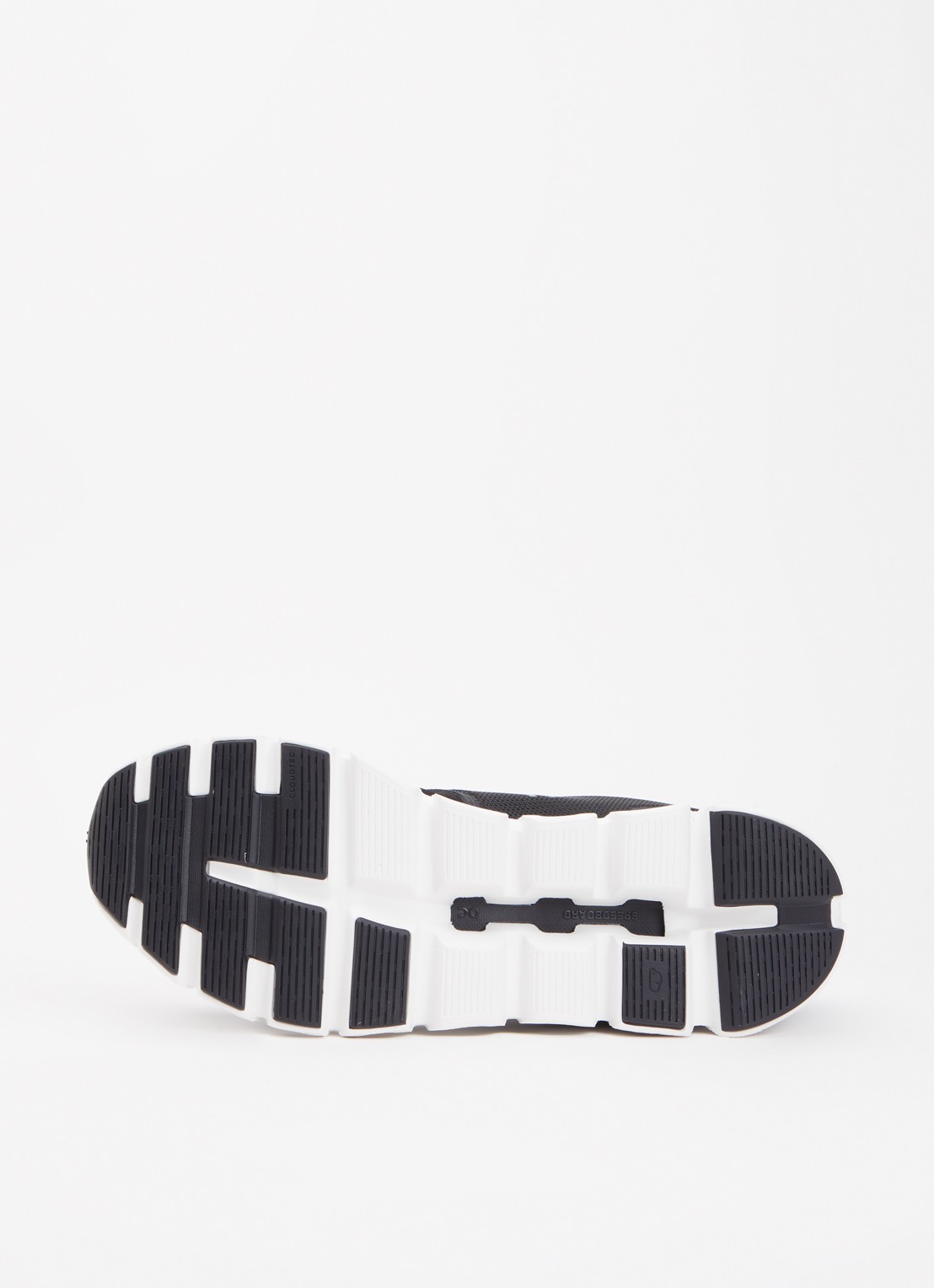 On Cloud 6 sneaker met gebreid bovenwerk - detail 4 zwart