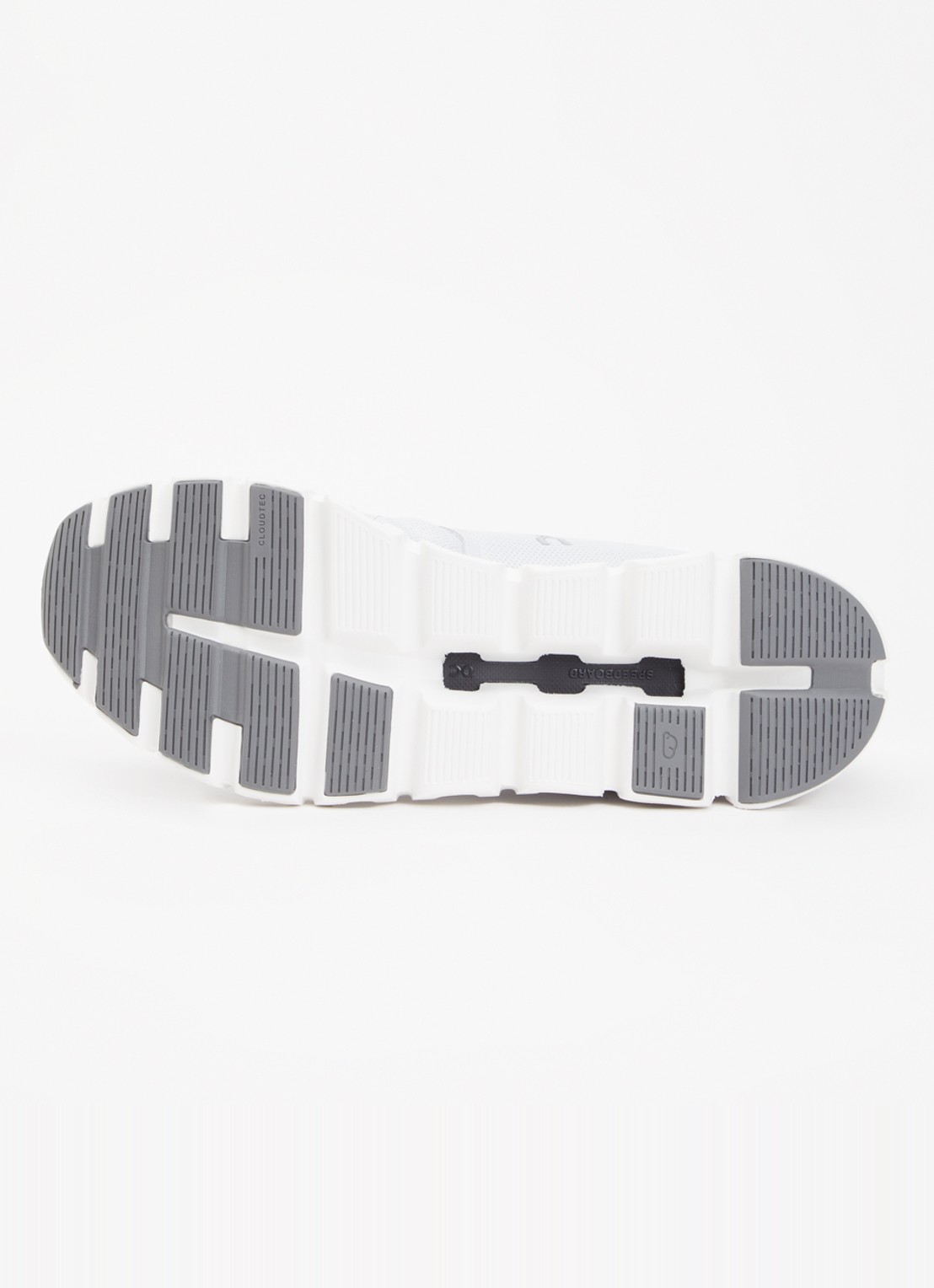 On Cloud 6 sneaker met gebreid bovenwerk - detail 4 wit
