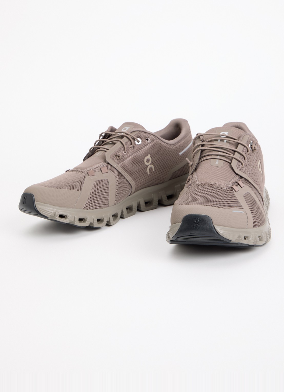 On Cloud 6 sneaker van mesh met logo - detail lichtbruin
