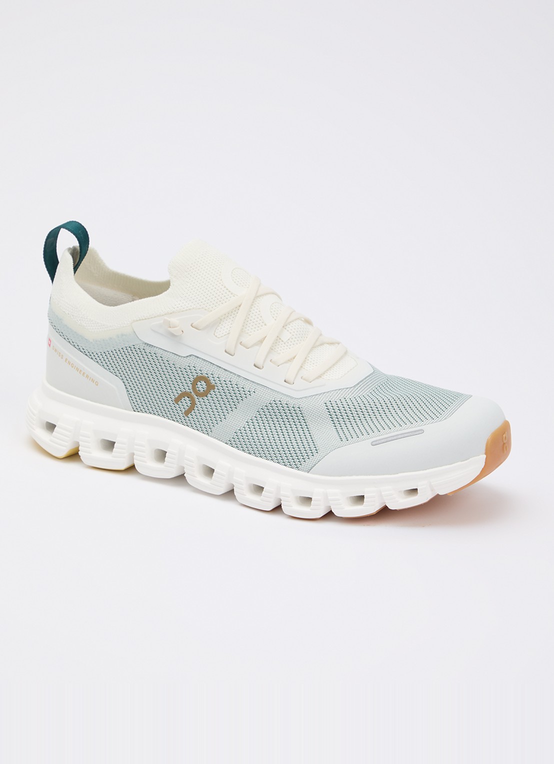 On Cloud 6 Versa sneaker van mesh - voorkant blauwgrijs