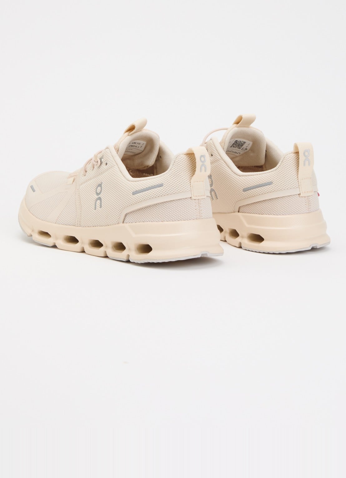 On Cloud Sky sneaker met mesh details - achterkant 4 zand