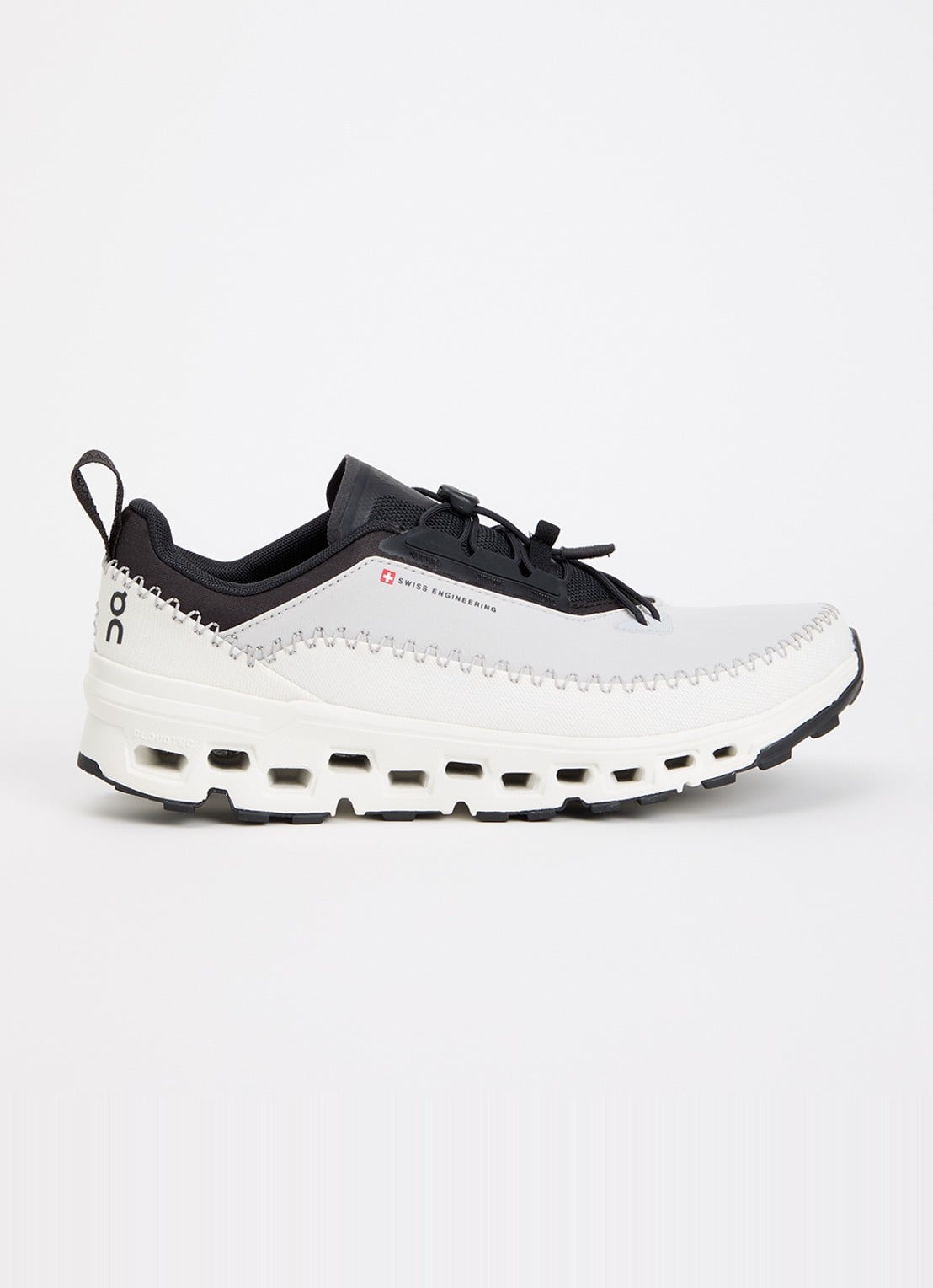 On Cloudaway 2 sneaker met structuur en borduring - voorkant zwart