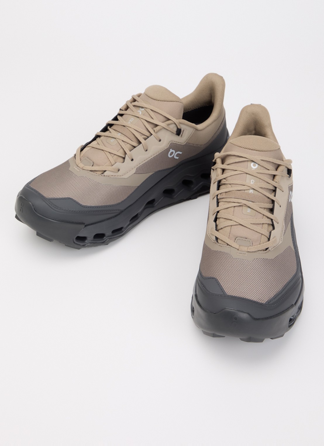 On Cloudhorizon 2 WP sneaker met gebreid bovenwerk en logo - detail zand