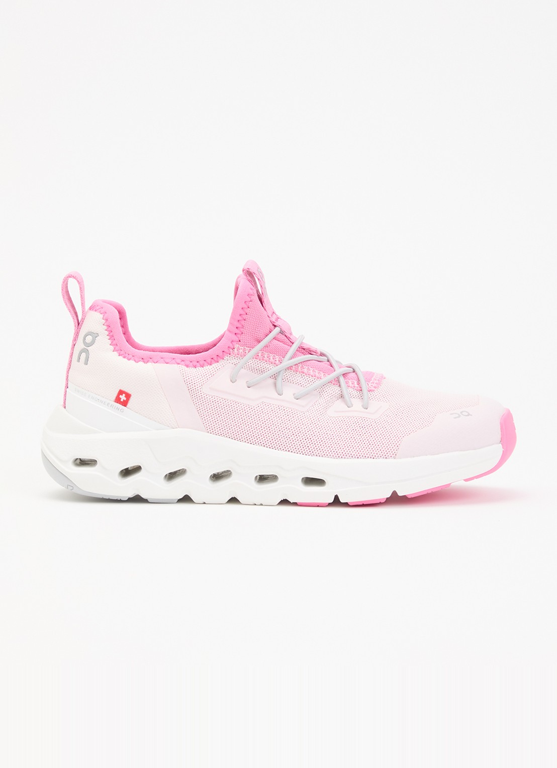 On Cloudleap sneaker van mesh - voorkant gebroken wit