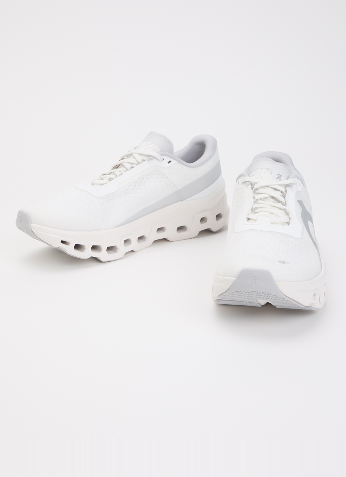 On Cloudmonster 1 hardloopschoen van mesh met logo  - detail 3 wit
