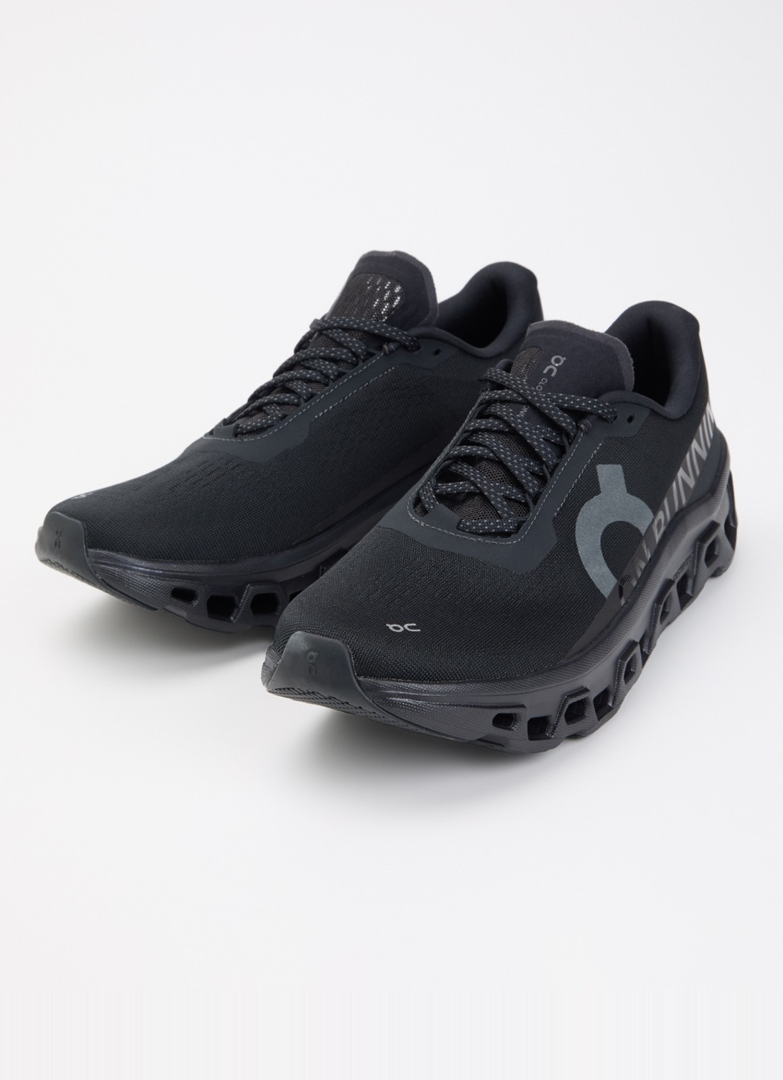 On Cloudmonster sneaker van mesh met logo - detail 3 zwart