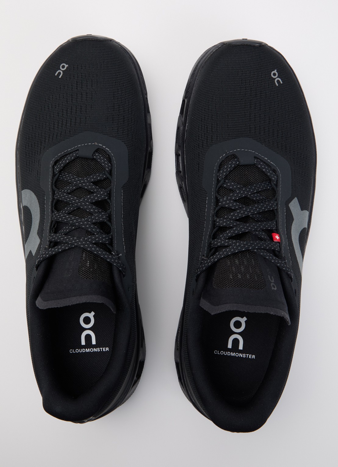 On Cloudmonster sneaker van mesh met logo - detail 4 zwart