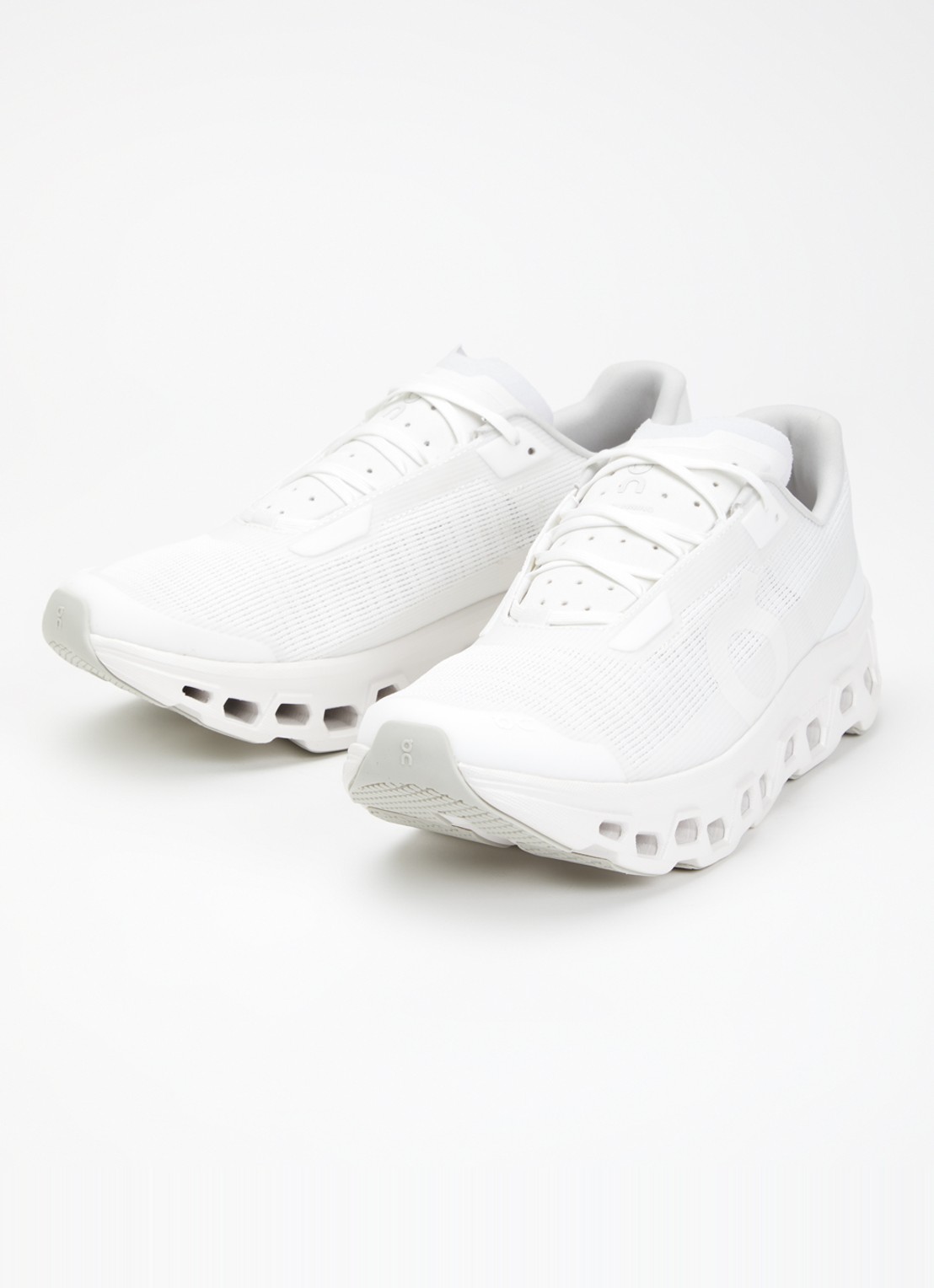 On Cloudmonster Void sneaker van mesh met logo - detail 2 wit