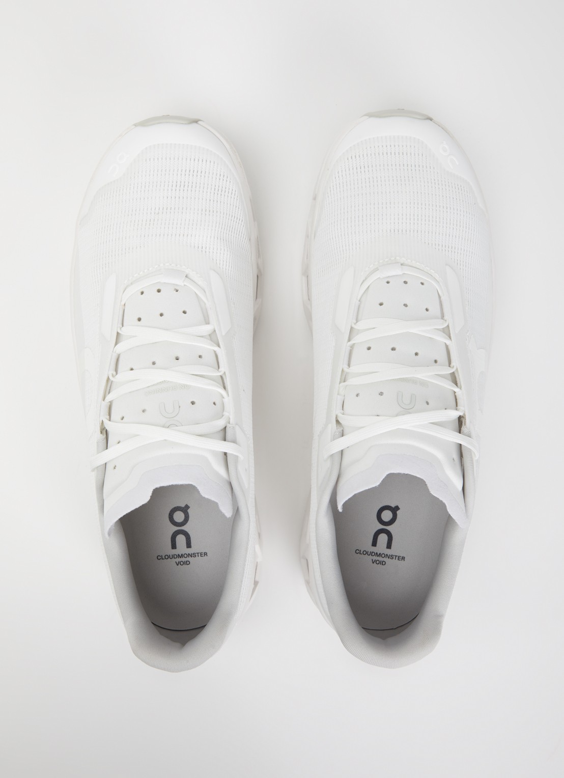 On Cloudmonster Void sneaker van mesh met logo - detail 3 wit