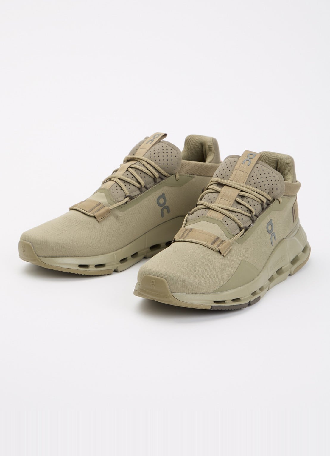 On Cloudnova 2 sneaker met logo - detail 2 bronsgroen