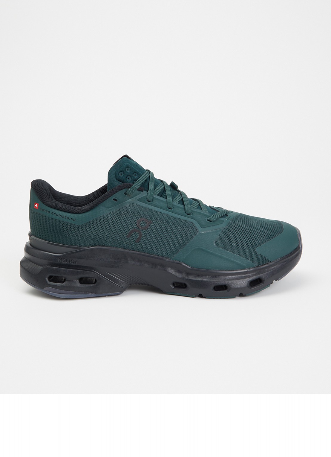 On Cloudpulse 2 sneaker van mesh - voorkant 4 donkergroen