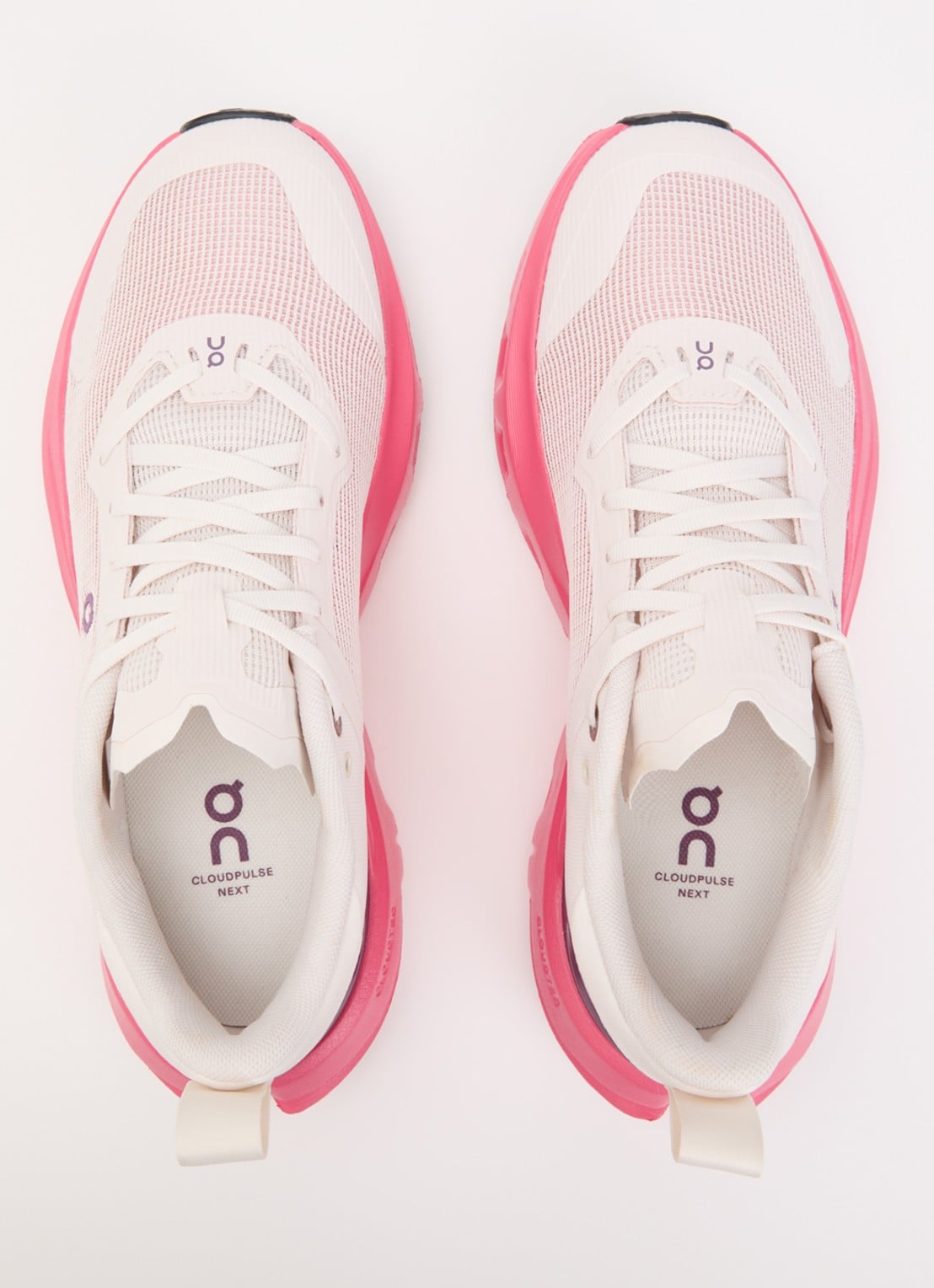On Cloudpulse Next sneaker van mesh met logo - detail 2 roze