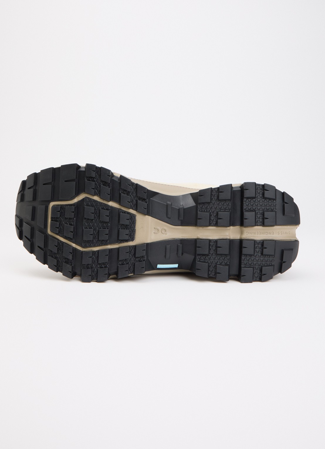 On Cloudrock sneaker met gebreid bovenwerk en logo - detail 3 vanillegeel