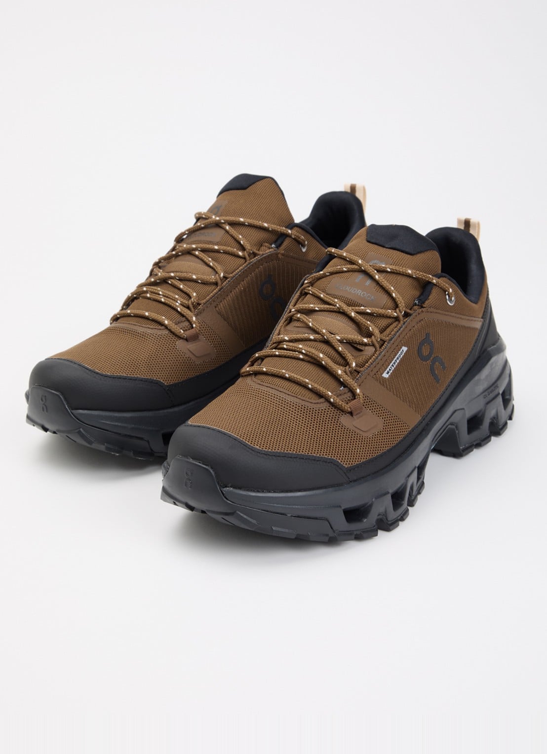 On Cloudrock sneaker van mesh met logo - detail 3 bruin