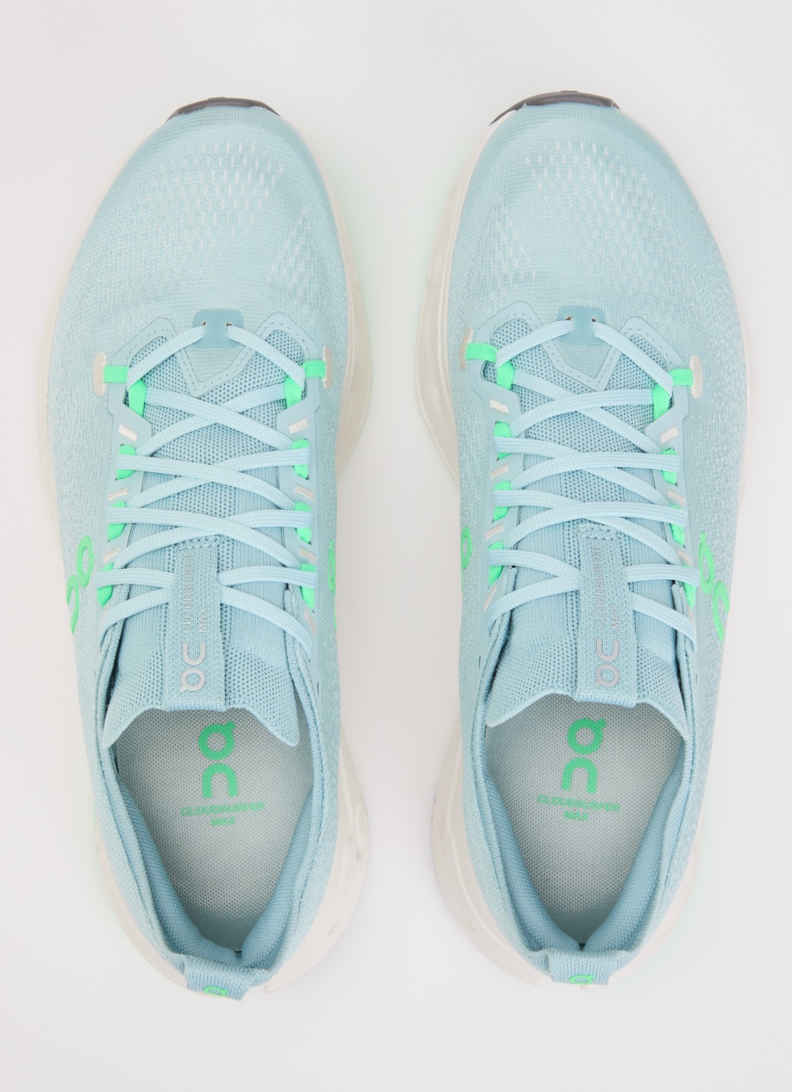 On Cloudsurfer Max sneaker met gebreid bovenwerk - detail 4 blauw