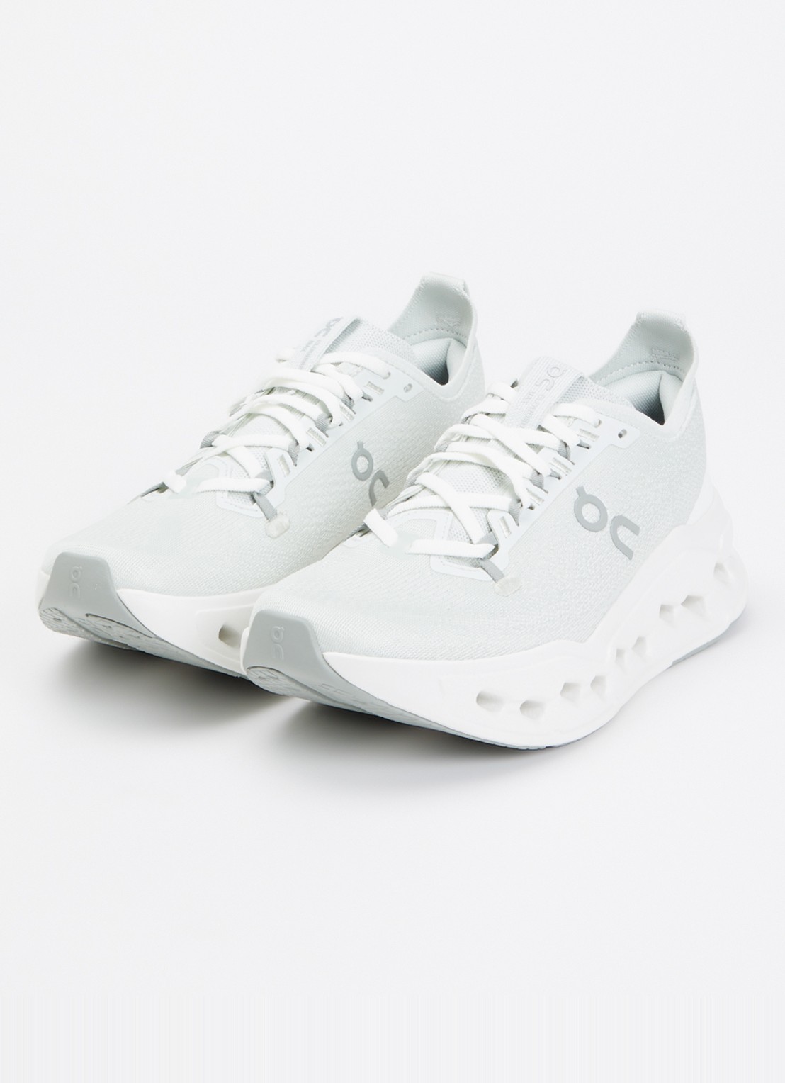 On Cloudsurfer Max sneaker van mesh met logo - detail 2 lindegroen