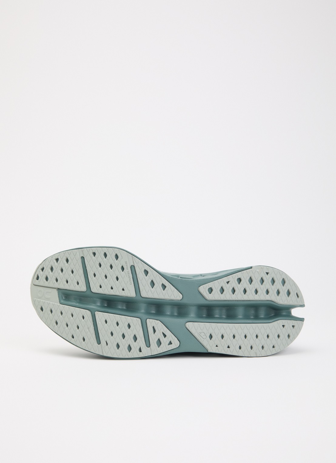 On Cloudsurfer Max sneaker van mesh met logo - detail 3 zeegroen
