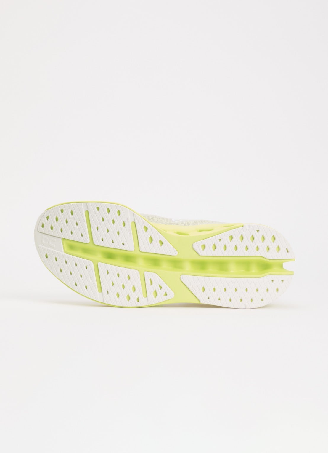 On Cloudsurfer Max sneaker van mesh met logo - detail 5 neongeel