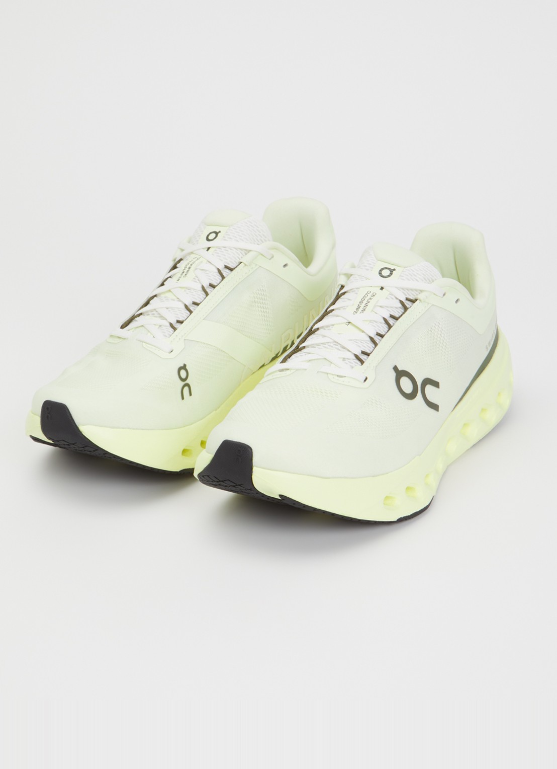 On Cloudsurfer Next sneaker van mesh met logo - detail 3 neongeel