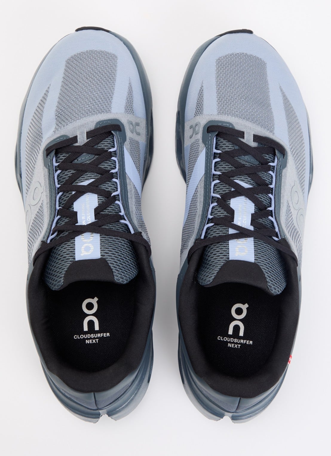 On Cloudsurfer Next sneaker van mesh met logo - detail 4 blauwgrijs