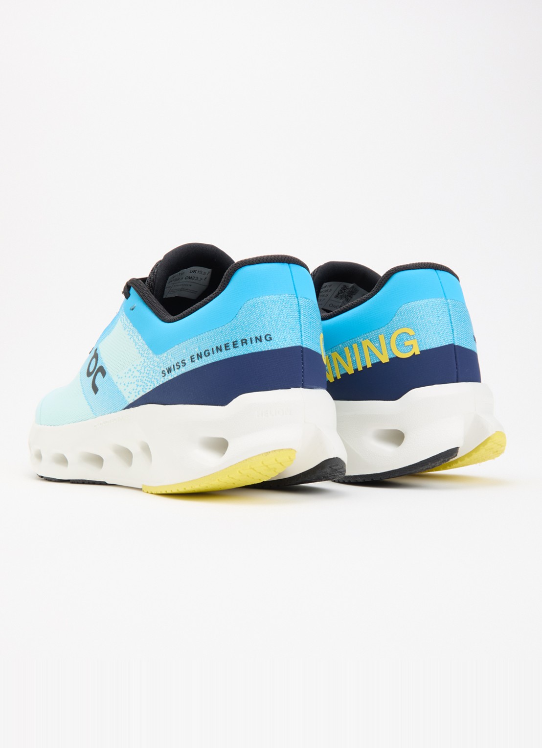 On Cloudsurfer sneaker van mesh - achterkant 4 blauw