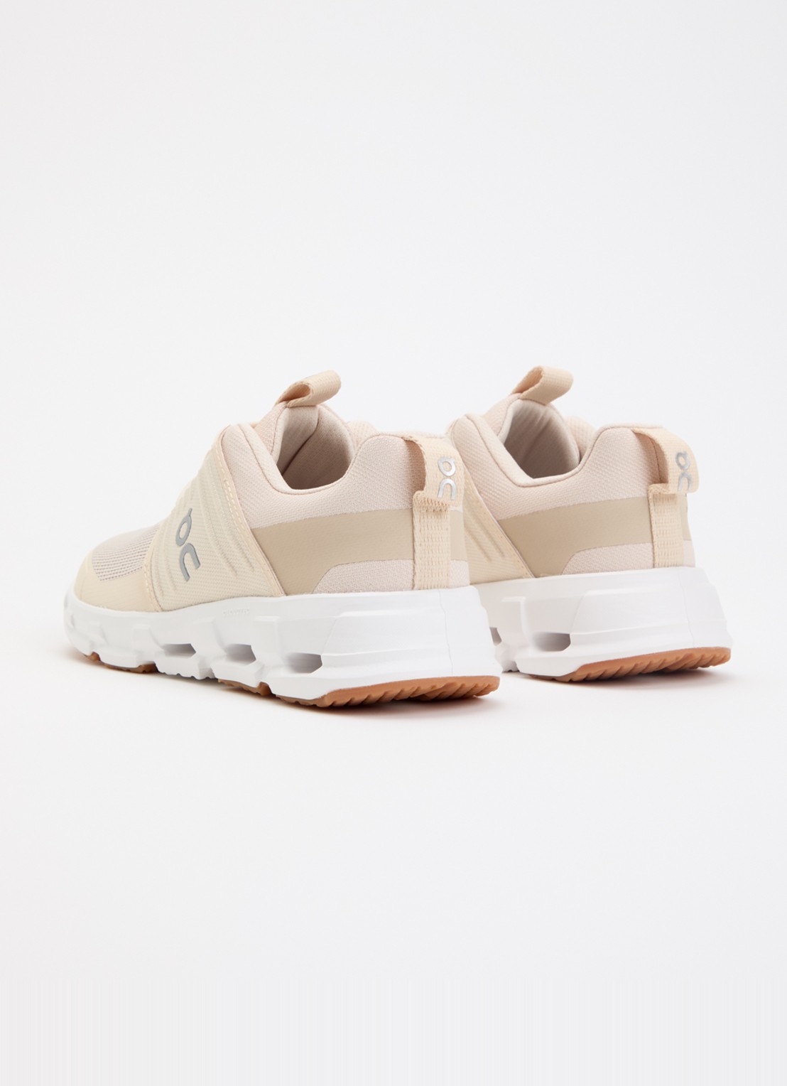 On Cloudswift sneaker met mesh details - achterkant zand