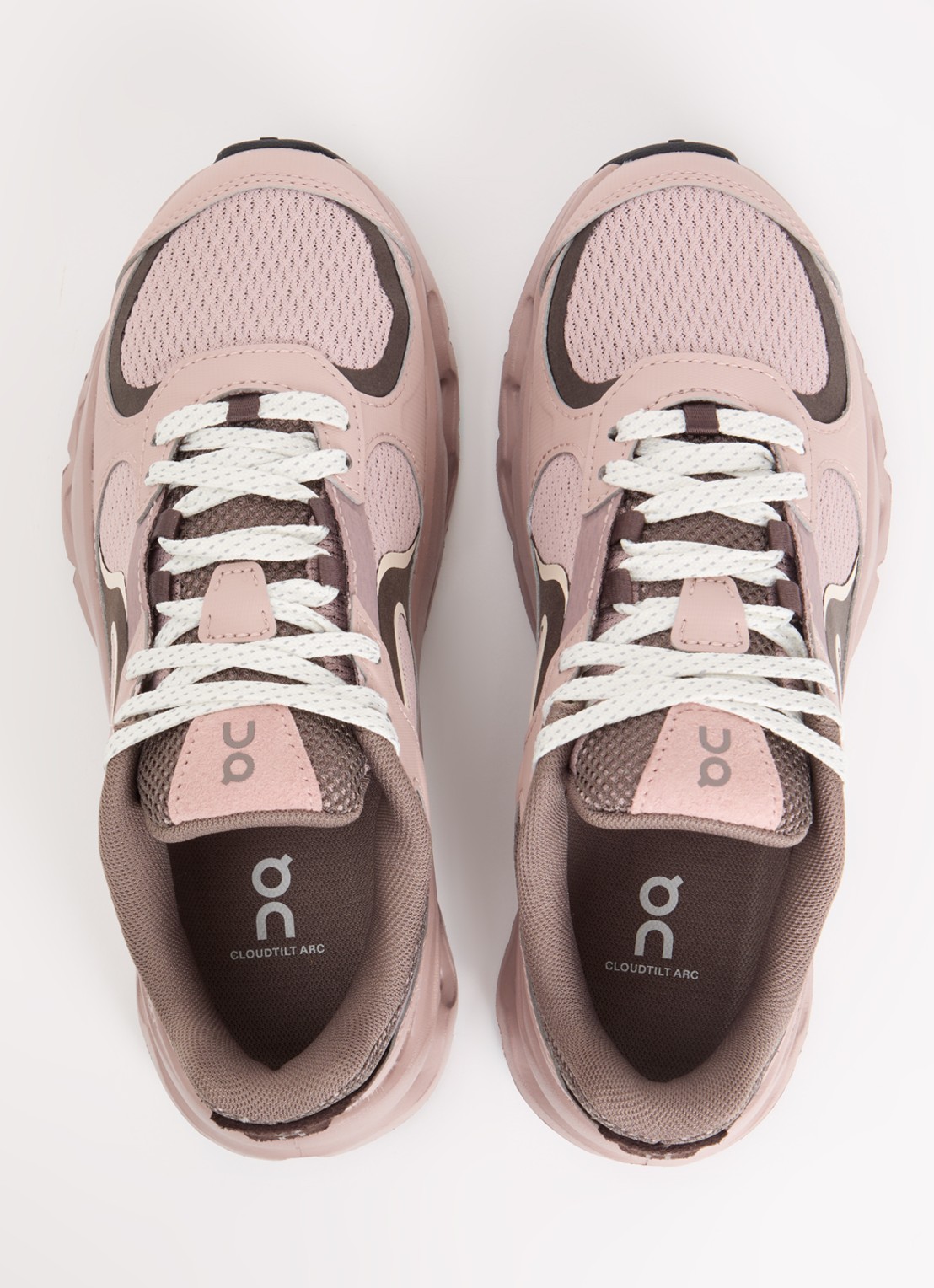 On Cloudtilt Arc sneaker van mesh met metallic details - detail 2 oudroze