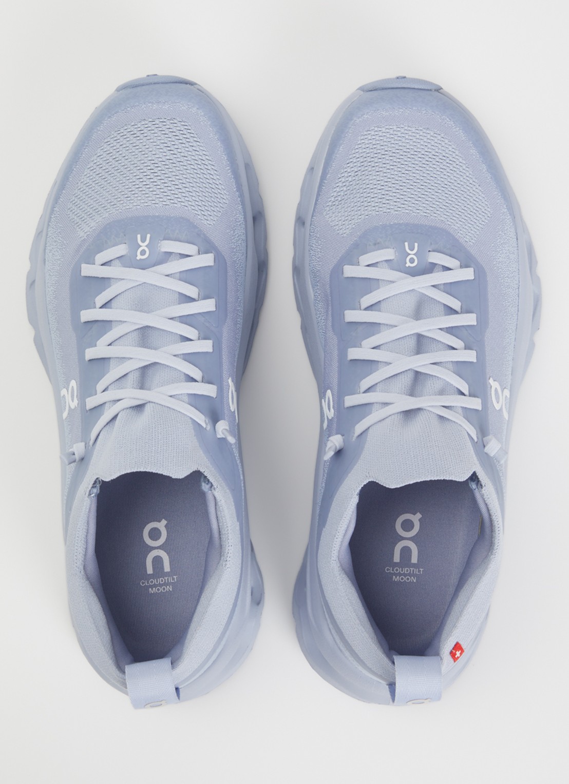 On Cloudtilt Moon sneaker met gebreid bovenwerk - detail 3 lavendel