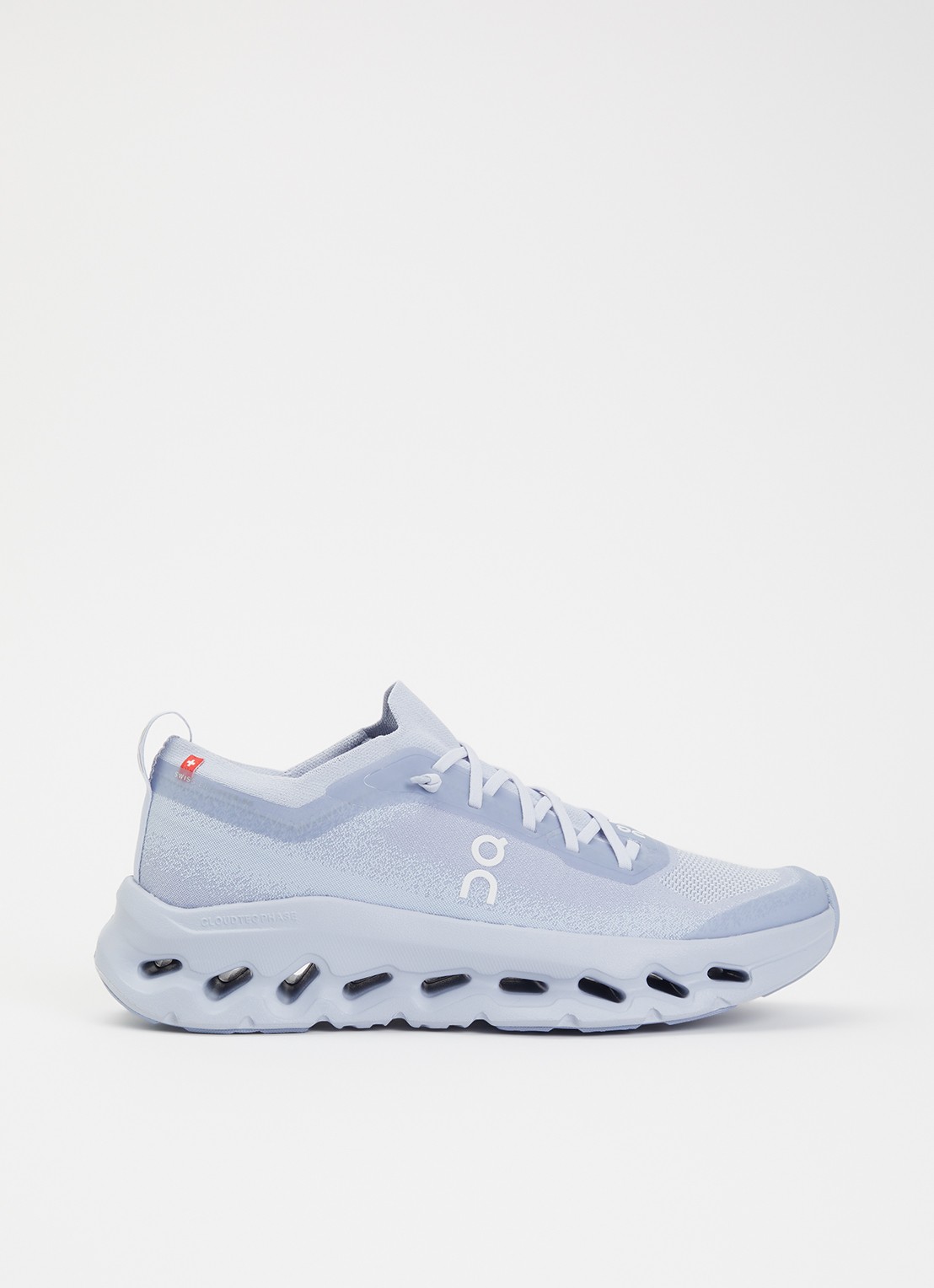 On Cloudtilt Moon sneaker met gebreid bovenwerk - voorkant 5 lavendel
