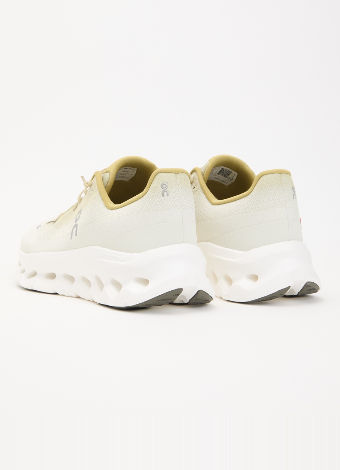On Cloudtilt sneaker met gebreid bovenwerk en logo - achterkant 2 lichtgroen