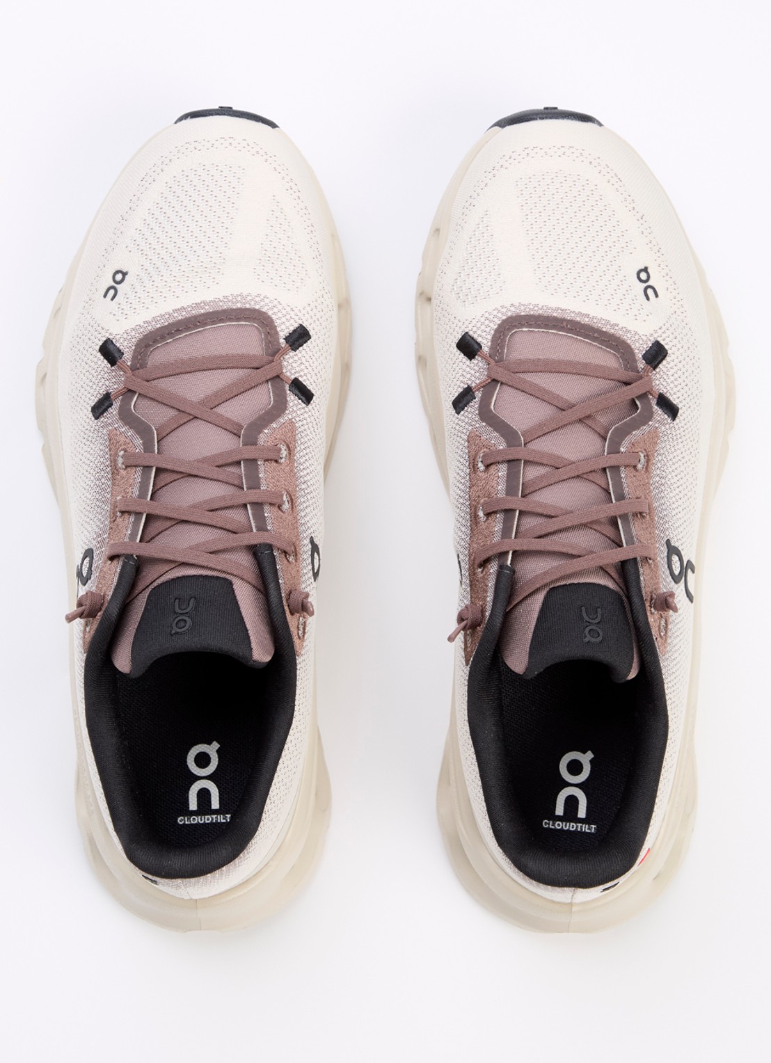 On Cloudtilt sneaker met gebreid bovenwerk - detail 4 beige