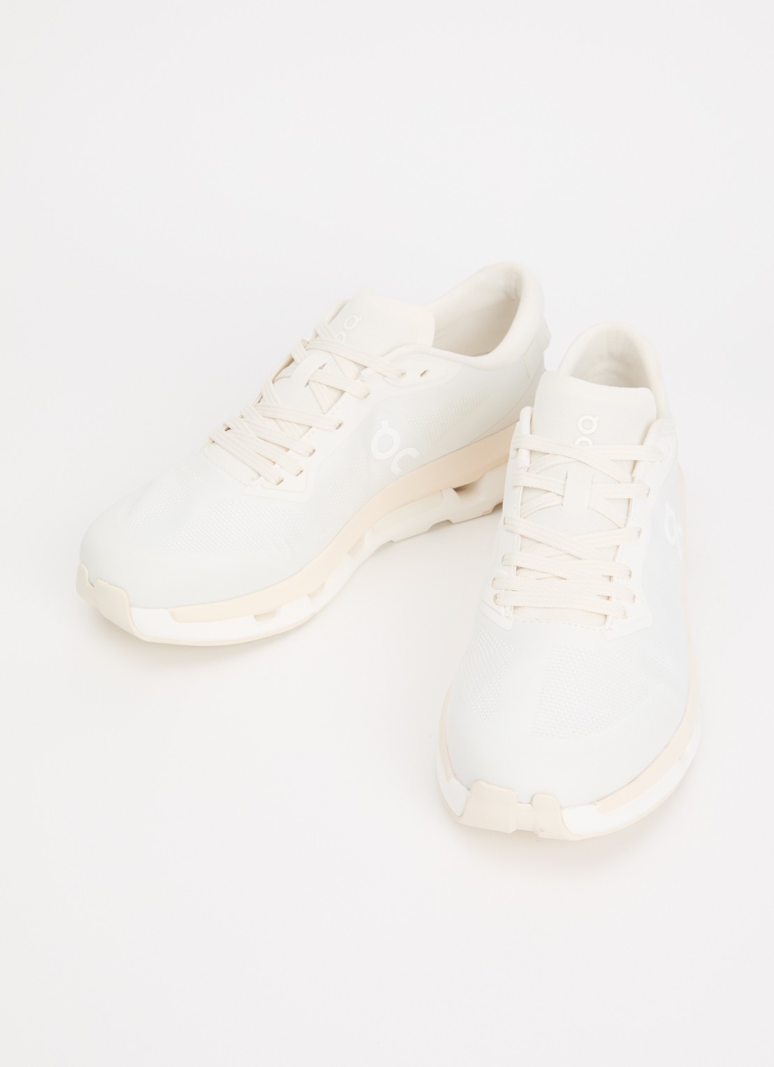 On Cloudzone sneaker met gebreid bovenwerk - detail 2 creme